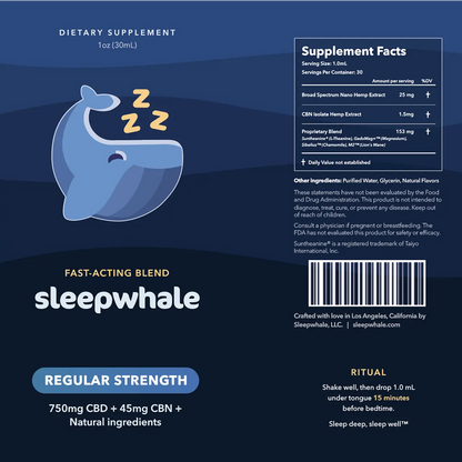 Natural Sleep Drops (Regular Strength)